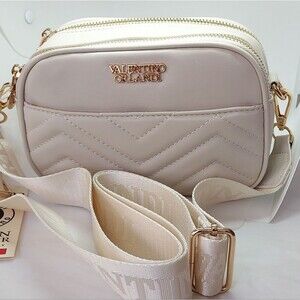 Valentino Orlandi Ivory/Cream Crossbody Bag Vegan Leather NWT Retail $210.00